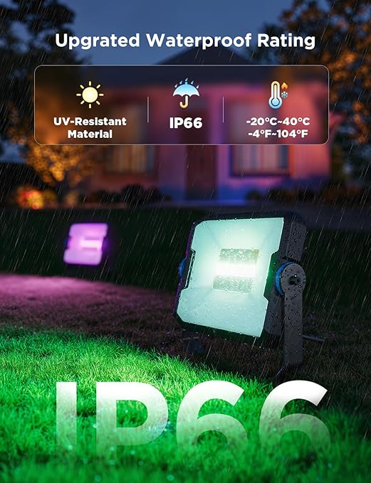 چراغ های هوشمند فضای باز گووی Govee Outdoor FLood Lights H8057 - Image 2