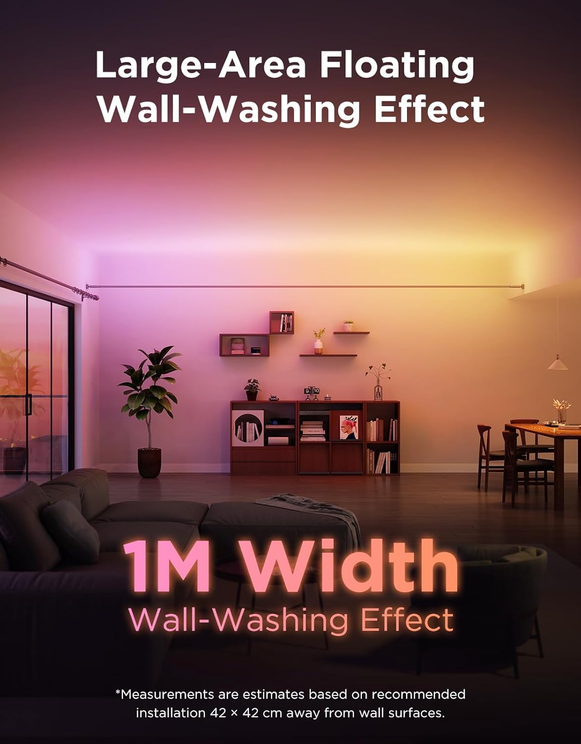 ریسه هوشمند 4 متری با کیت Skyline گووی مدل Govee Strip Light with Skyline Kit H61B8 - Image 2