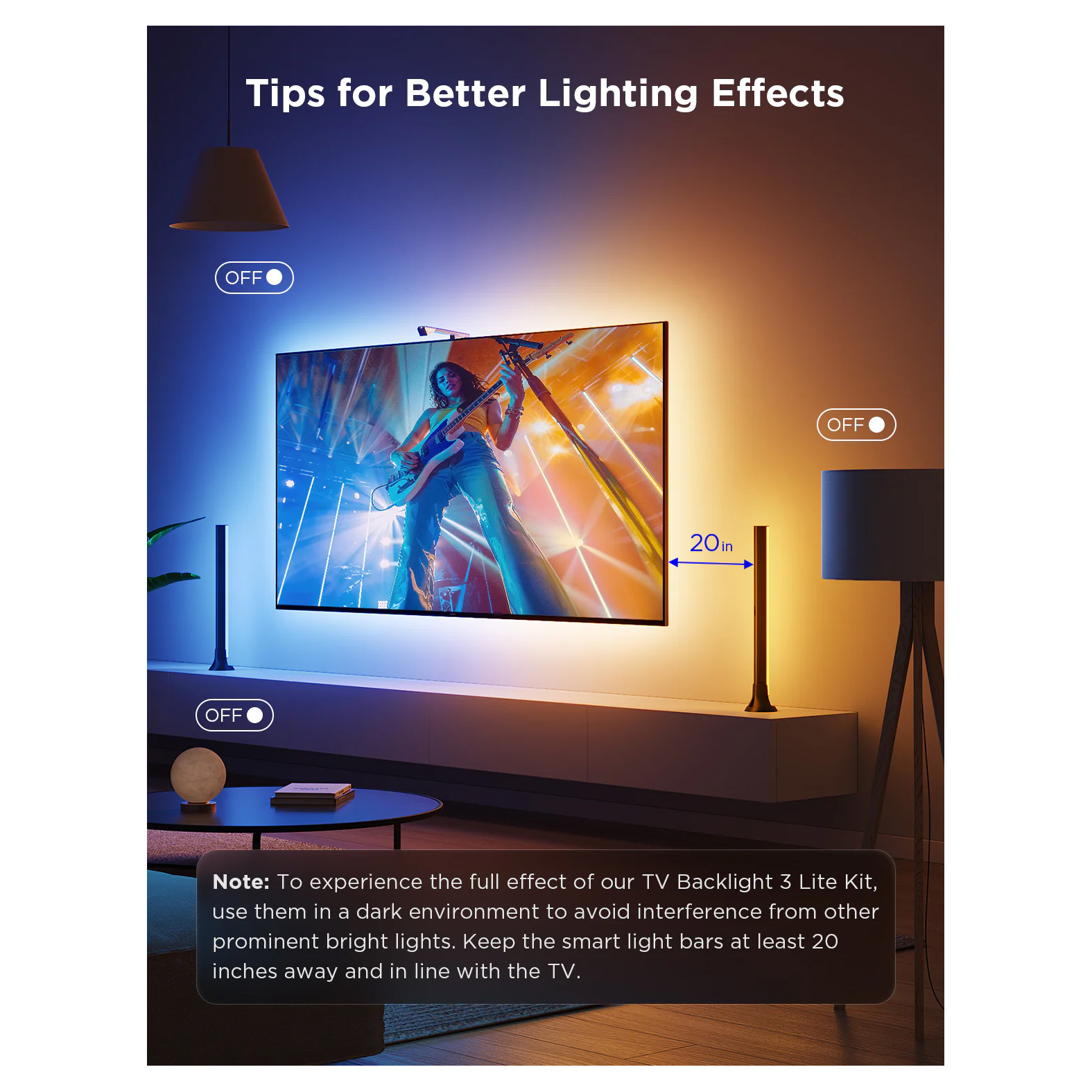 پک روشنایی هوشمند گووی 55 تا۶۵ اینچ Govee TV Backlight 3 Lite Kit H605A - Image 4