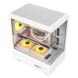 کیس کامپیوتر گیمینگ دارک فلش مدل DB330M M-ATX WH